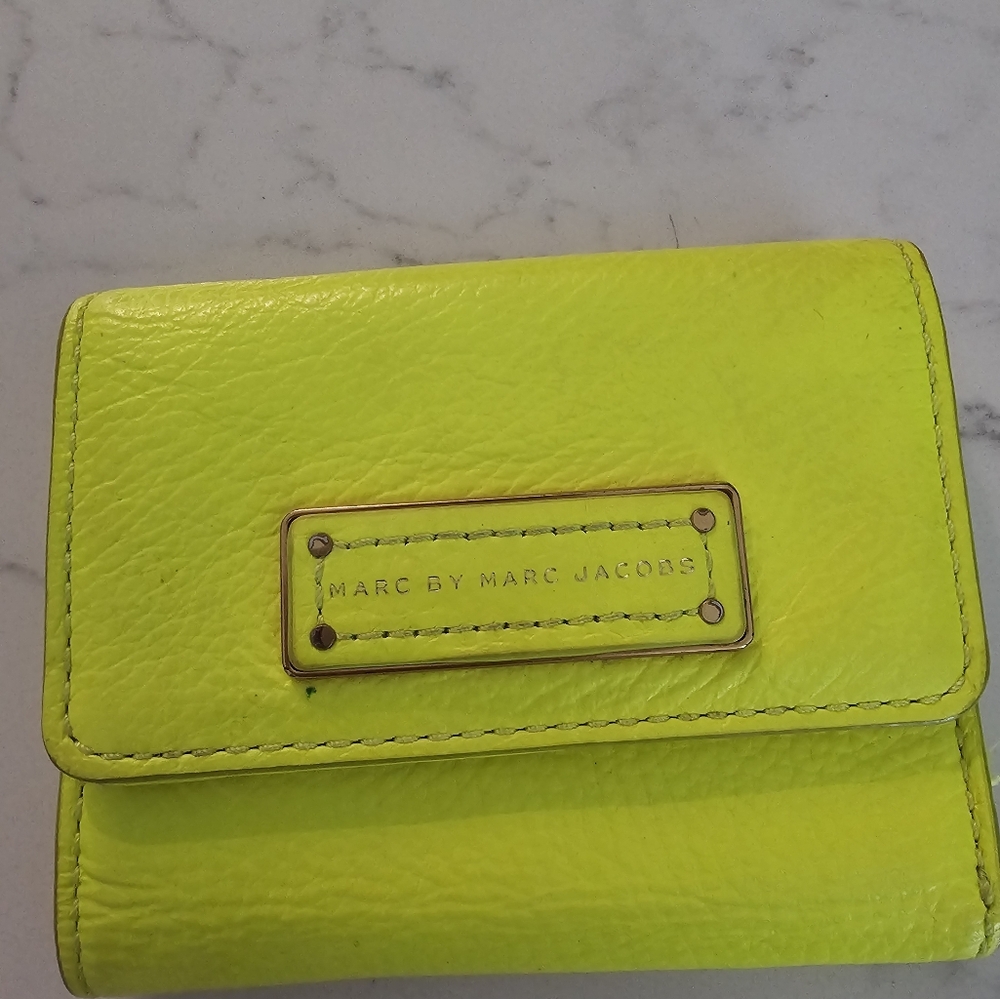 Marc by Marc Jacobs Neon Yellow Wallet